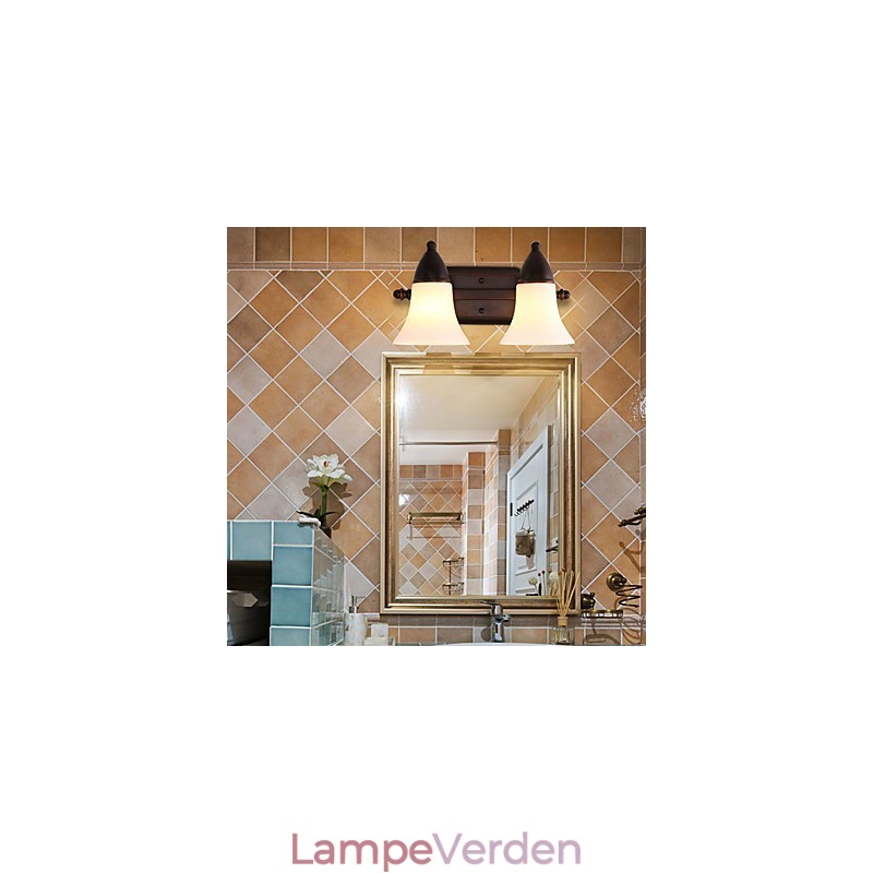 Rustik Lodge Black Oxide Finish Funktion til øjenbeskyttelse Ambient Light Wall Sconces Wall Light