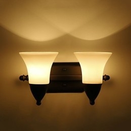 Rustik Lodge Black Oxide Finish Funktion til øjenbeskyttelse Ambient Light Wall Sconces Wall Light