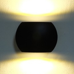 Moderne Moderne Moderne Moderne Country Sort Oxide Finish Funktion til Ambient Light Wall Sconces