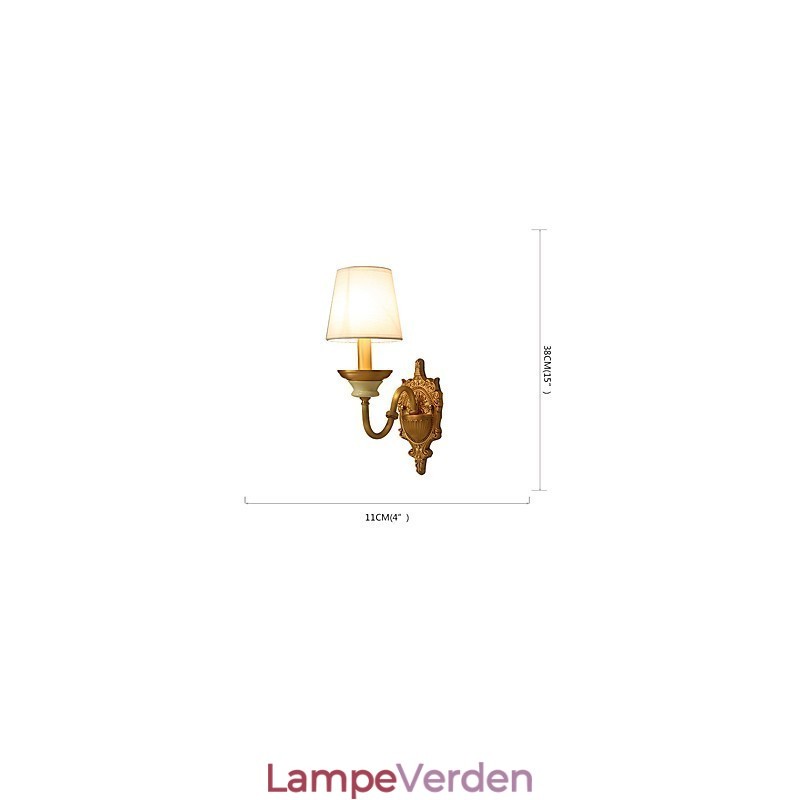 Enkel Country Traditionel Klassisk Messing Funktion til Mini Style Uplight Væglamper Væglampe