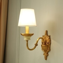 Enkel Country Traditionel Klassisk Messing Funktion til Mini Style Uplight Væglamper Væglampe
