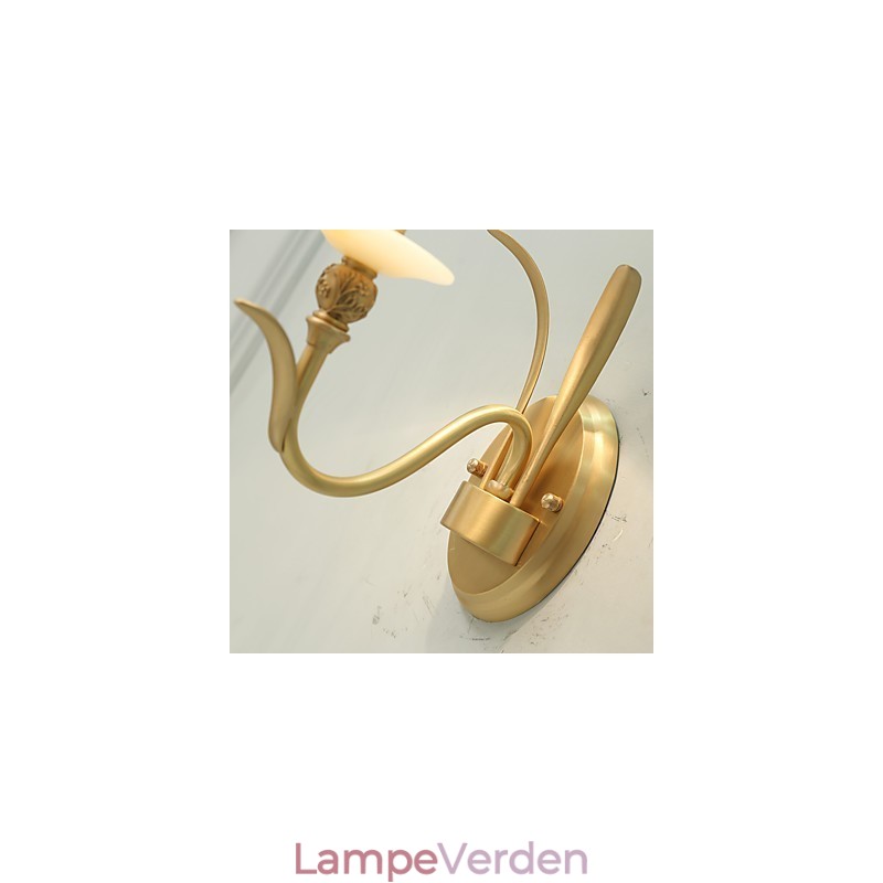 Enkel Country Traditionel Klassisk Messing Funktion til Mini Style Uplight Væglamper Væglampe