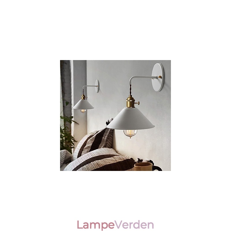 Simpel industrihovedpærer i ministørrelse Væglampe Vintage Retro Village Metal Væglampe Lysarmatur Gangvæglampe
