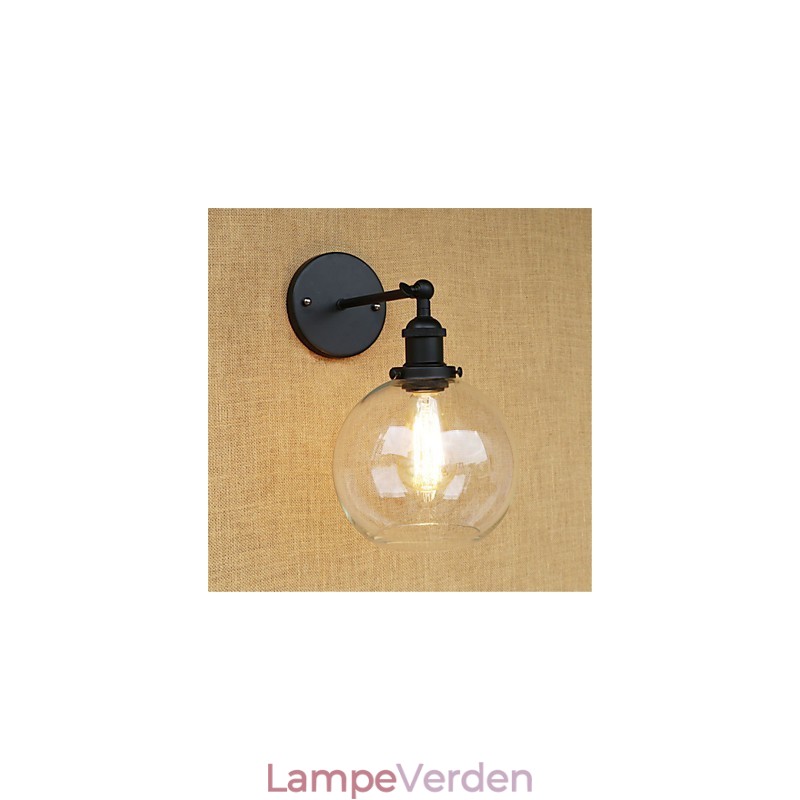 Country Retro Painting Feature til Mini Style Øjenbeskyttelse Ambient Light Wall Sconces