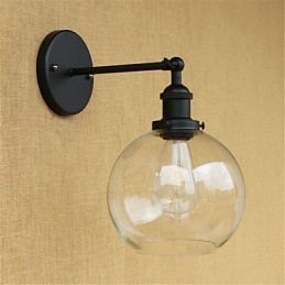 Country Retro Painting Feature til Mini Style Øjenbeskyttelse Ambient Light Wall Sconces