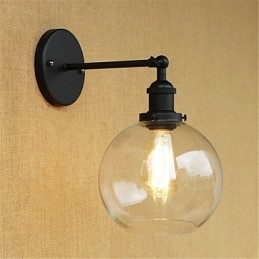Country Retro Painting Feature til Mini Style Øjenbeskyttelse Ambient Light Wall Sconces