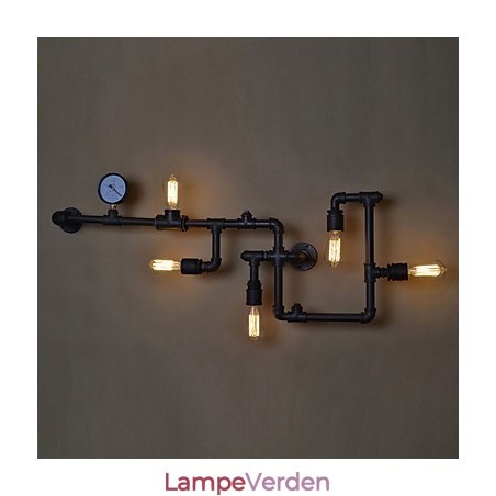 Loft Industrielle Væglamper Antikke Edison Væglamper med Pærer Vintage Pipe Væglampe til Stuebelysning Loft Industrielle Væglamper Antikke Edison Væglamper med Pærer Vintage Pipe Væglampe til Stuebelysning