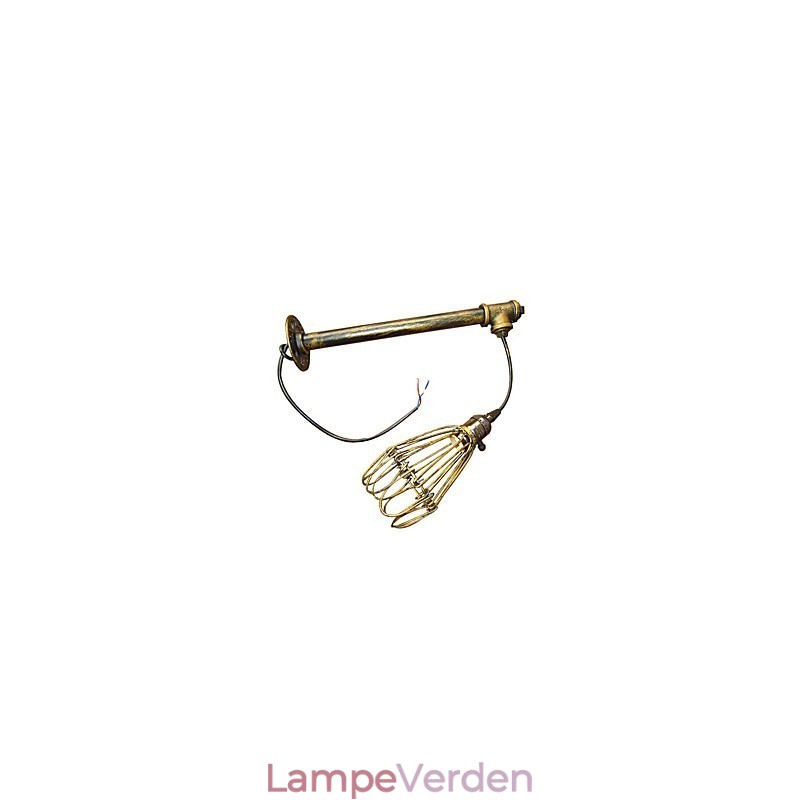 Loft vintage vægsconce lampe restaurant cafe korridor bar Iron Cage væglampe industri Jernrørsbelysning