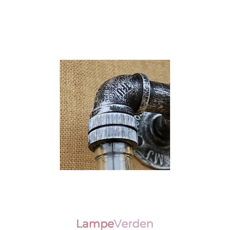Rustik Lodge Messing Funktion til Ambient Light Wall Sconces Wall Light Amber