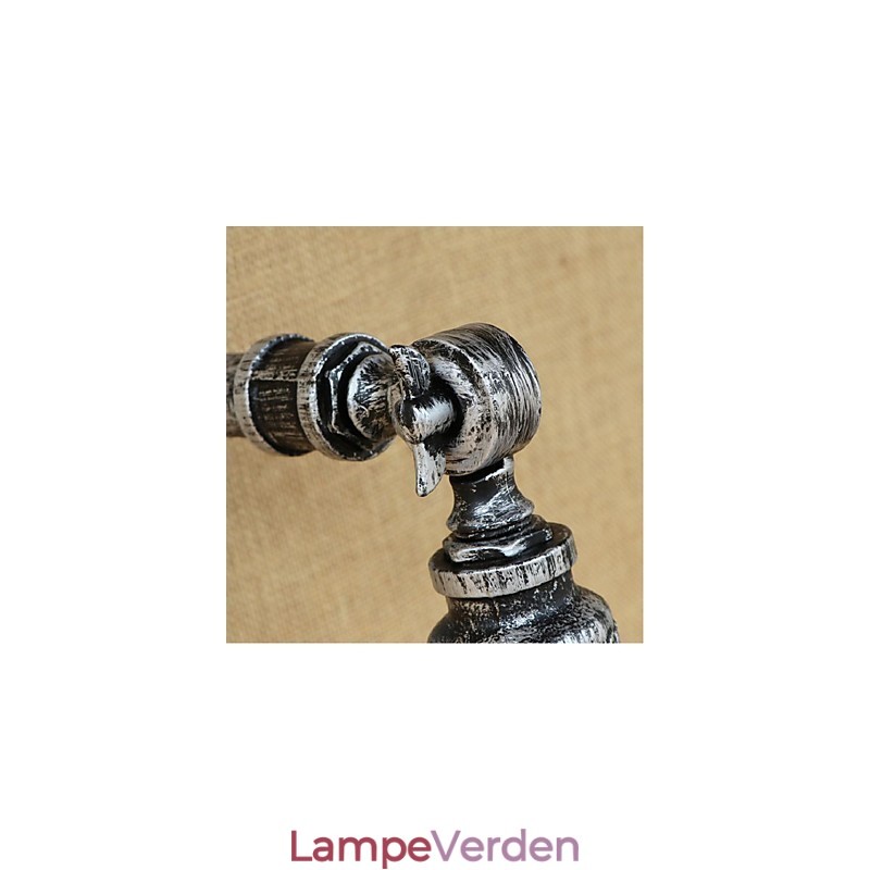 Industrial Style Nordic Water Pipe Væglampe Væglampe Sølv