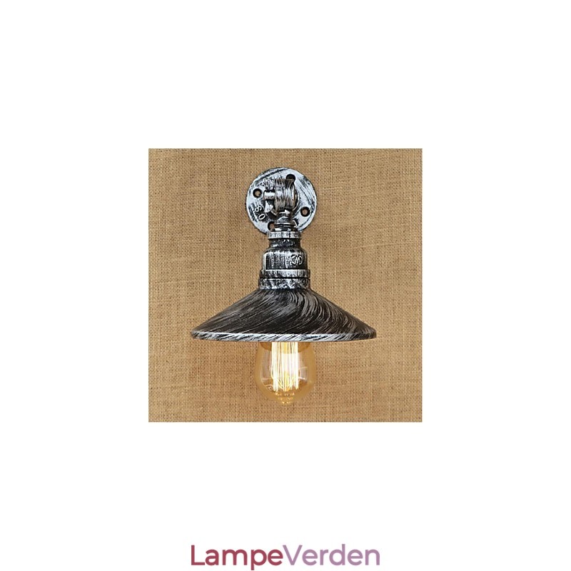 Industrial Style Nordic Water Pipe Væglampe Væglampe Sølv
