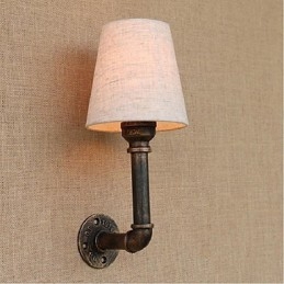 Rustik Lodge Messing Funktion til Ambient Light Wall Sconces Wall Light