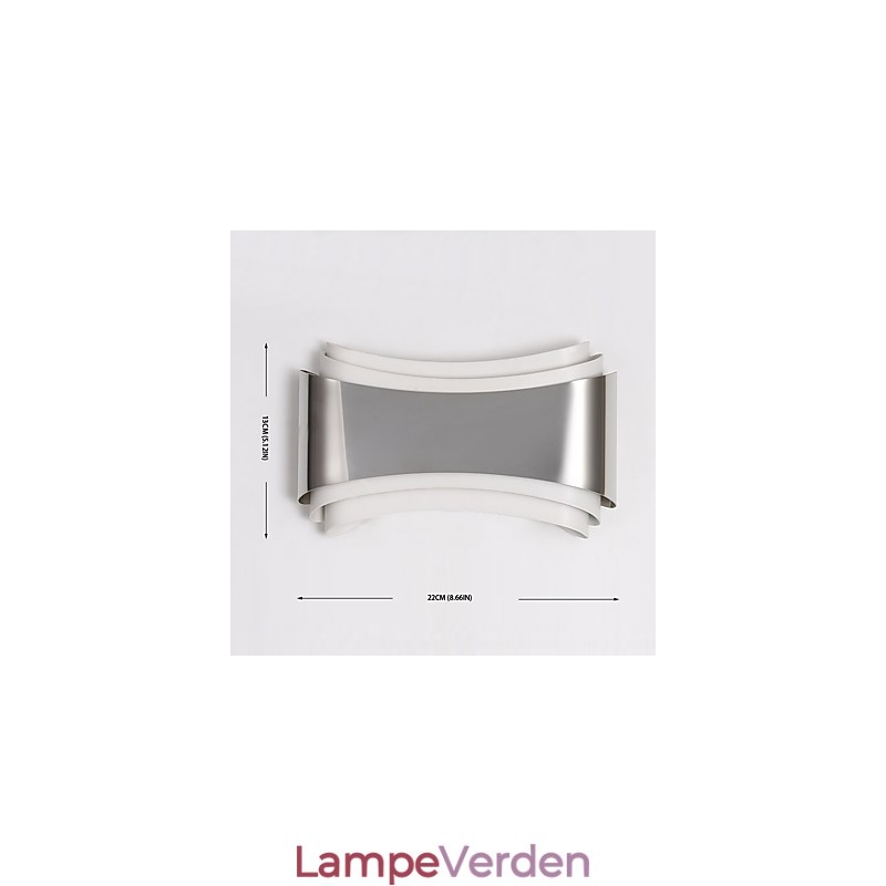 Integreret moderne moderne krom-funktion til væglamper med omgivende lys
