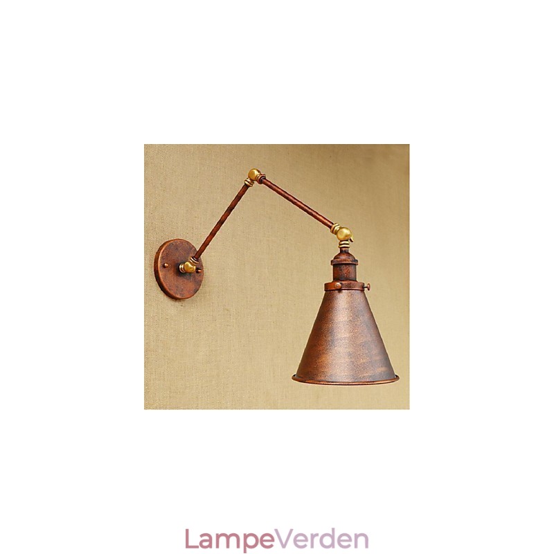 Lang arm Halv rust Retro Kreativ Nostalgisk Udtrækkelig Foldevægslamper Væglampe