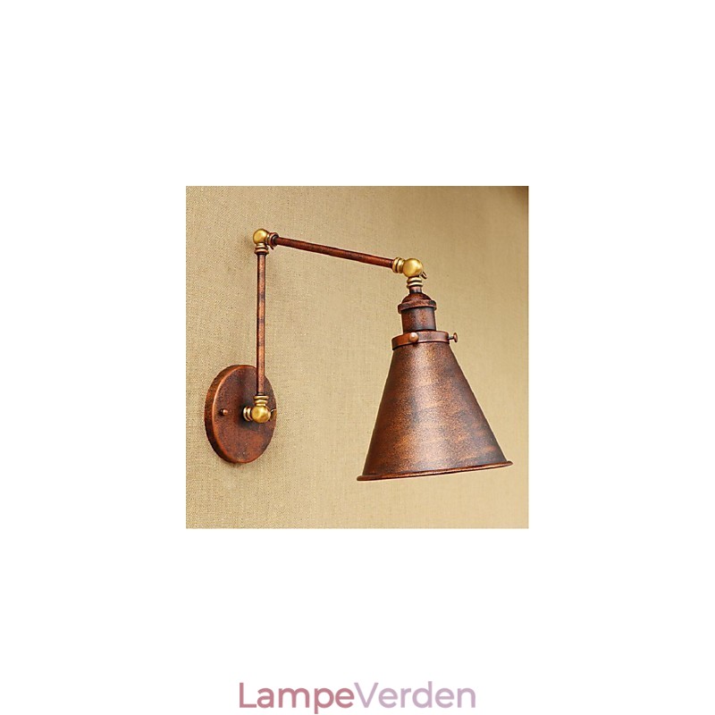 Lang arm Halv rust Retro Kreativ Nostalgisk Udtrækkelig Foldevægslamper Væglampe