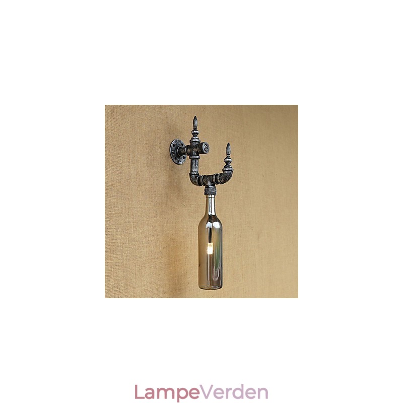 Retro Nostalgi Med Personlighed Cafe Bar Restaurant Korridor Vandflaske Væglampekontakt