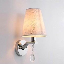 Moderne moderne sølvfunktion til Crystal Ambient Light Wall Sconces Wall Light