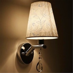 Moderne moderne sølvfunktion til Crystal Ambient Light Wall Sconces Wall Light