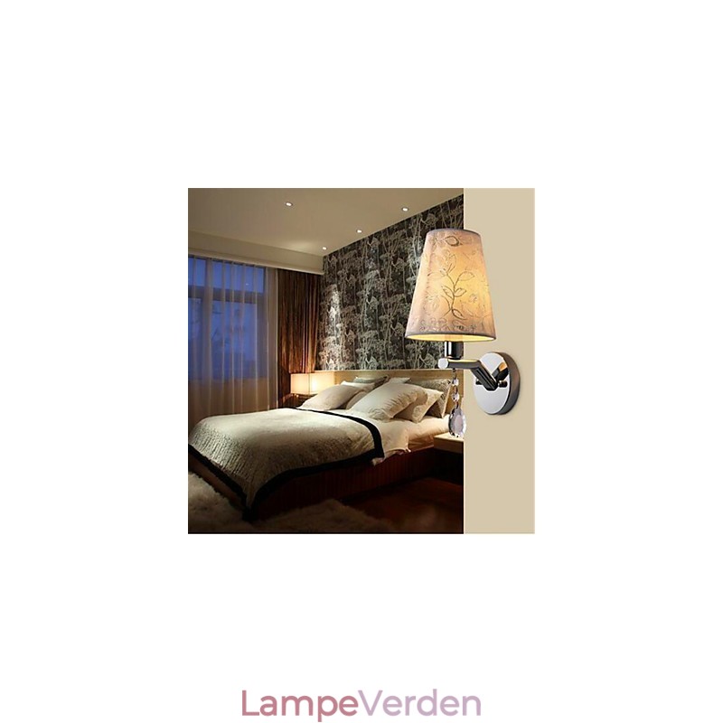 Moderne moderne sølvfunktion til Crystal Ambient Light Wall Sconces Wall Light