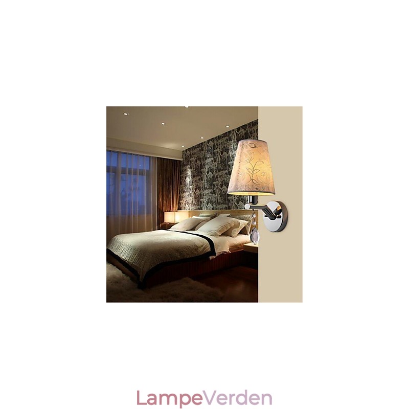 Moderne moderne sølvfunktion til Crystal Ambient Light Wall Sconces Wall Light