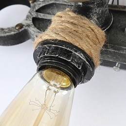 Vintage industrielle væglamper Træ Båd Anker Form Kreativ Restaurant Cafe Bar Dekoration belysning