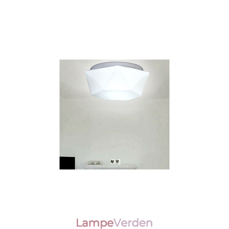 Creative White Diamond glaskuppel lysabsorberer