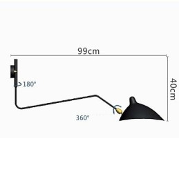 Moderne moderne maleri funktion til svingarm omgivende lys svingarm lys væglampe