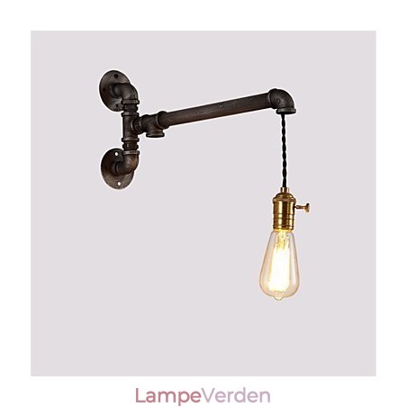 Vintage industrirør væglamper med afbryder Creative Lights Restaurant Cafe Bar Dekorationsbelysning med 1 lys malet finish Vintage industrirør væglamper med afbryder Creative Lights Restaurant Cafe Bar Dekorationsbelysning med 1 lys malet finish