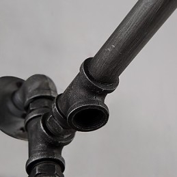 Vintage industrirør væglamper med afbryder Creative Lights Restaurant Cafe Bar Dekorationsbelysning med 1 lys malet finish
