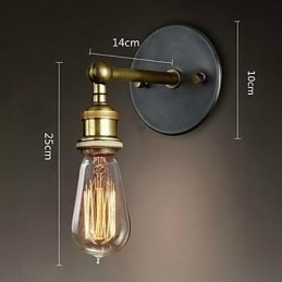 The American Village Wall Balkon Korridor Simpel kobber hovedlampe