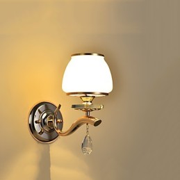 Moderne moderne galvaniseret funktion til Crystal Ambient Light Wall Sconces Wall Light