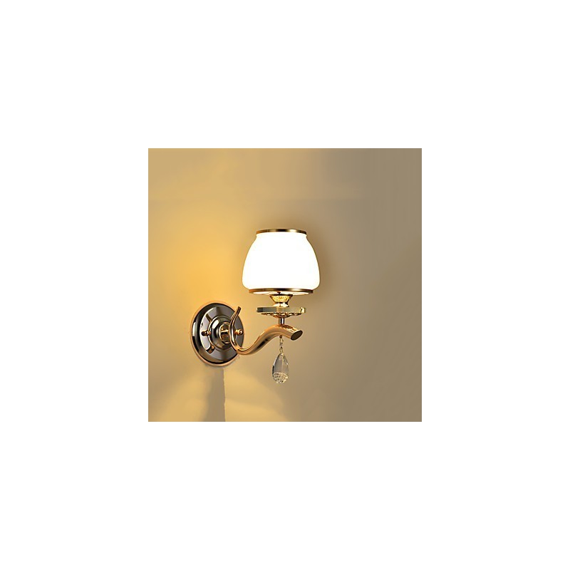 Moderne moderne galvaniseret funktion til Crystal Ambient Light Wall Sconces Wall Light