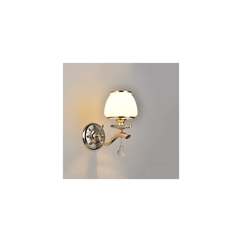 Moderne moderne galvaniseret funktion til Crystal Ambient Light Wall Sconces Wall Light