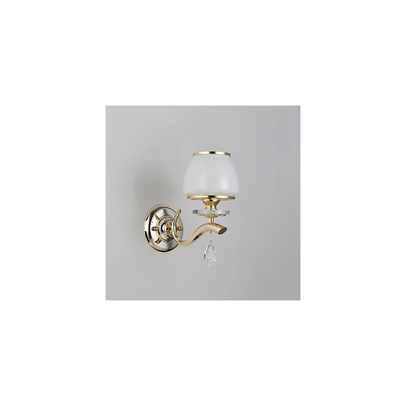 Moderne moderne galvaniseret funktion til Crystal Ambient Light Wall Sconces Wall Light