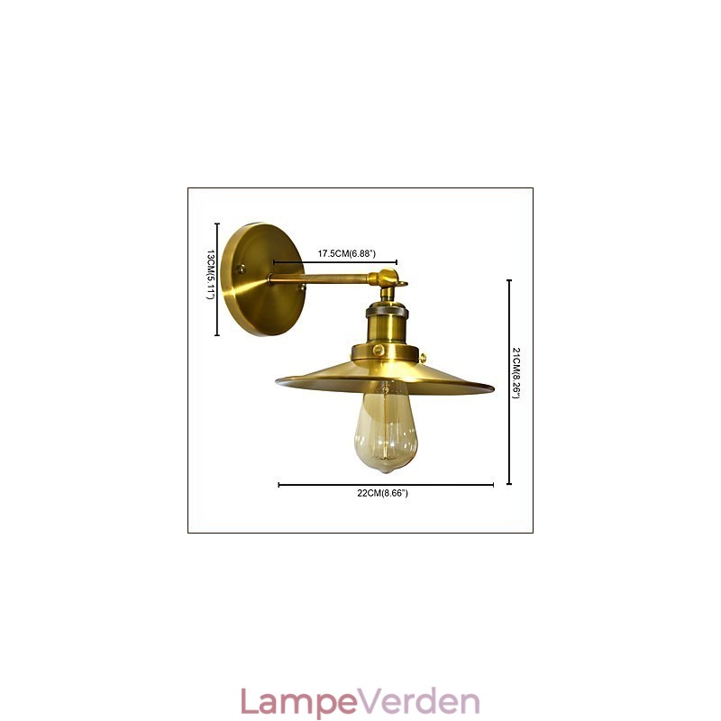 Rustik Lodge Traditionel klassisk messing funktion til Downlight væglamper væglampe