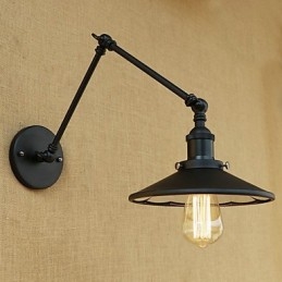 Rustik Lodge Country Retro maleri funktion til Mini Style Swing Arm væglampe