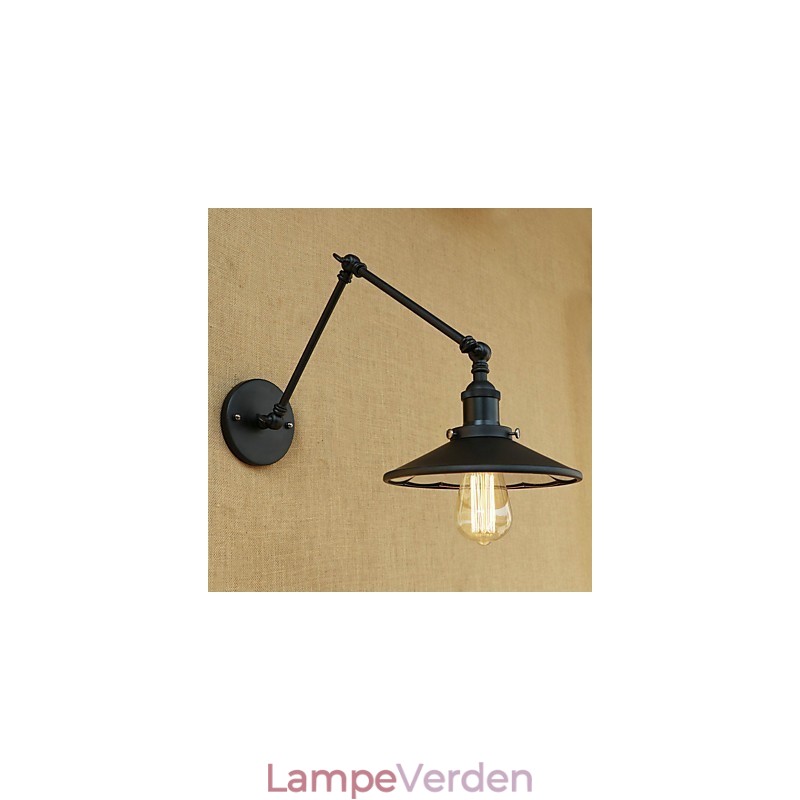 Rustik Lodge Country Retro maleri funktion til Mini Style Swing Arm væglampe