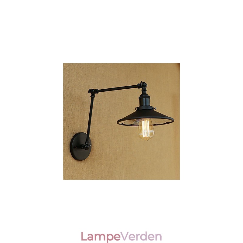Rustik Lodge Country Retro maleri funktion til Mini Style Swing Arm væglampe