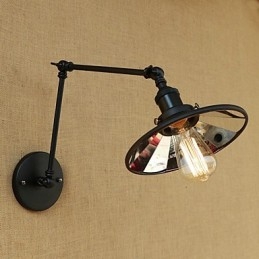 Rustik Lodge Country Retro maleri funktion til Mini Style Swing Arm væglampe