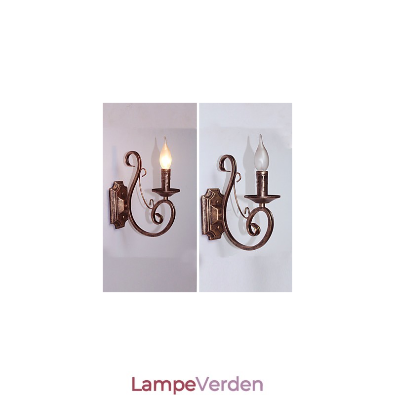 Mini Retro Væglampe Gang Metal Stearinlys Form Væglampe Belysning
