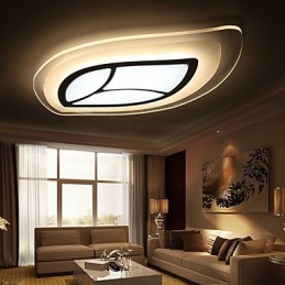 Moderne moderne metal flush Mount
