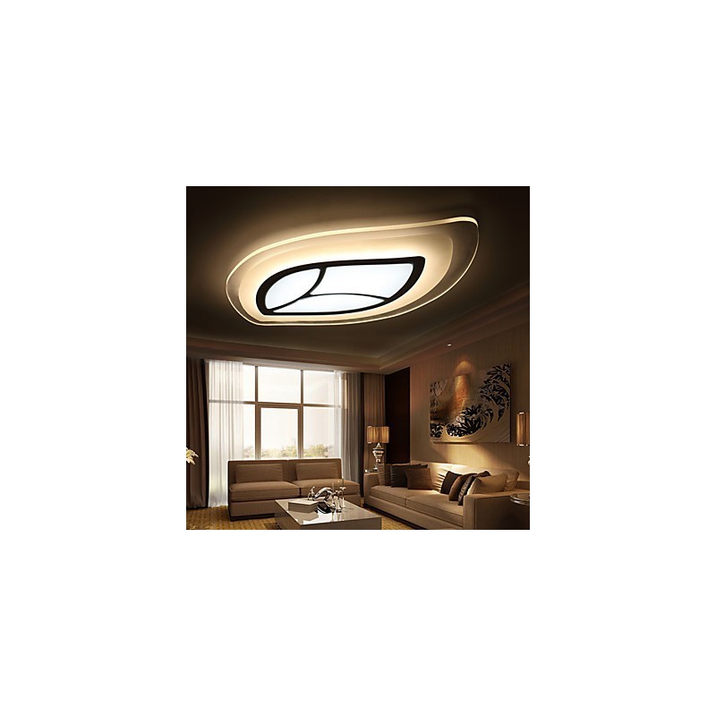 Moderne moderne metal flush Mount