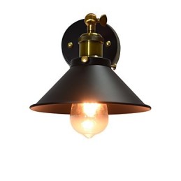 Mal Enkeltvæg Jern Væglampe Stum Sort Lyssværd Lampe På Væg