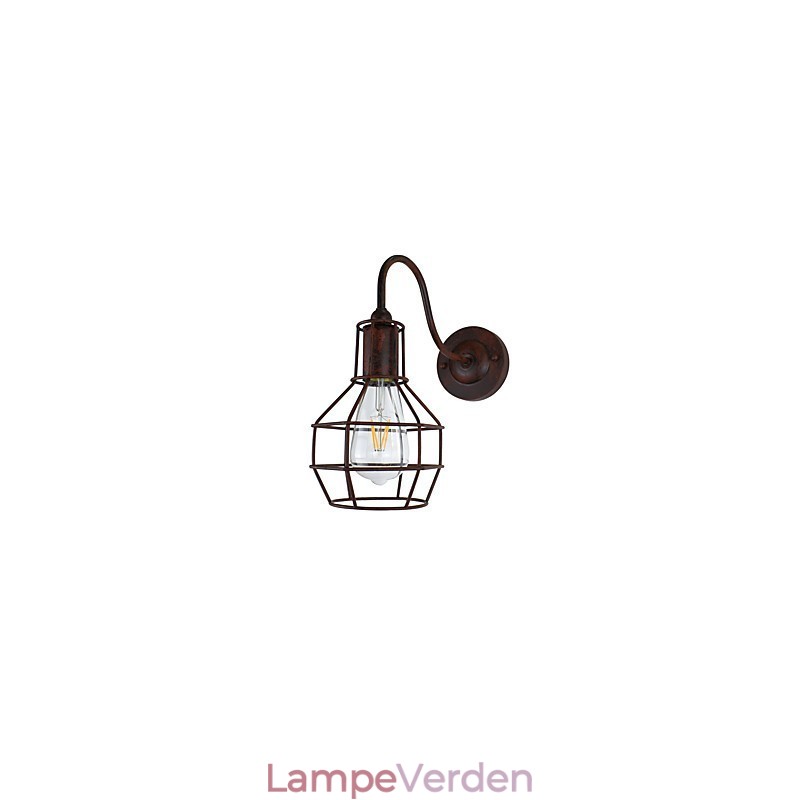 Væglampe Væglamper Væg Rustfarvet Retro Væglampe