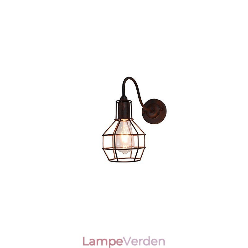 Væglampe Væglamper Væg Rustfarvet Retro Væglampe