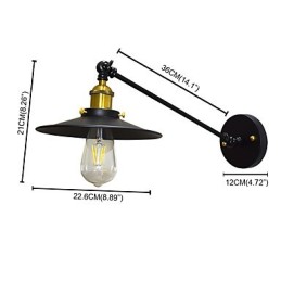 Buzz Wall Jern Væglampe Stum Sort Lyssværd Lampe På Væg