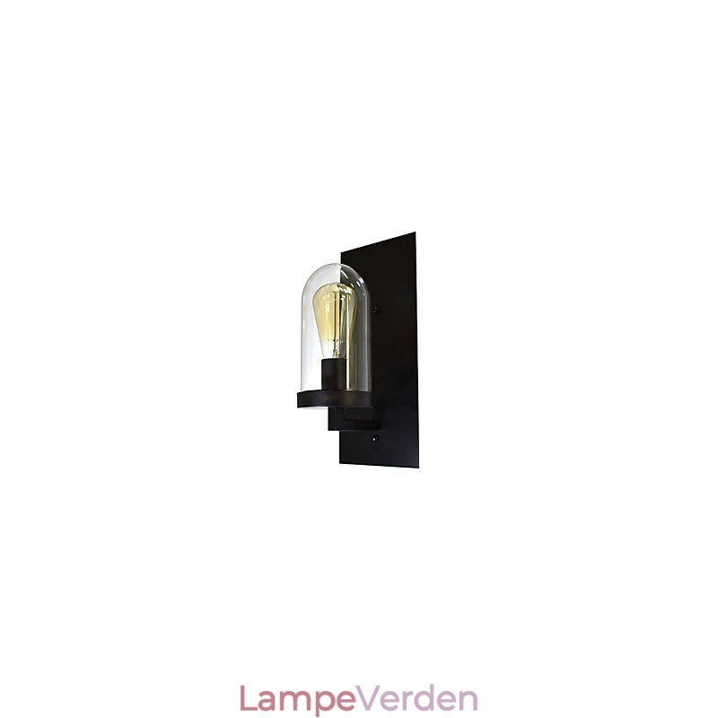 Malet stål Væglampe Stum Sort Amerikansk Kaffe Dekoration Retro Væglampe Lyssværd Lampe På Væg