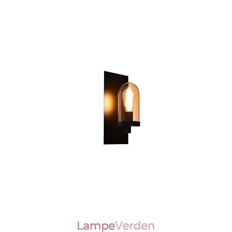 Malet stål Væglampe Stum Sort Amerikansk Kaffe Dekoration Retro Væglampe Lyssværd Lampe På Væg
