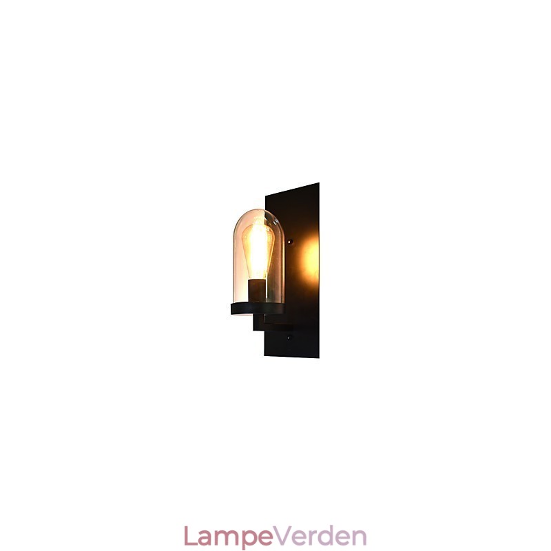 Malet stål Væglampe Stum Sort Amerikansk Kaffe Dekoration Retro Væglampe Lyssværd Lampe På Væg