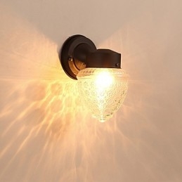 Moderne moderne sort oxid-finish-funktion til Mini Style Ambient Light Wall Sconces Wall Light